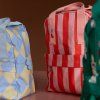 OLE Batoh Diamond medium Stripe - poppy red + litchi