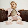 GRAY LABEL Kardigan pro miminka GOTS - Faded Pink