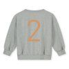 GRAY LABEL Narozeninová mikina GOTS - Grey Melange - Melon