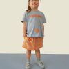 GRAY LABEL Triko Oversize GOTS - Stone Grey - Melon