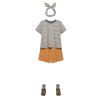 GRAY LABEL Kraťasy Button GOTS - Melon