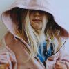 GRAY LABEL Mikina s kapucí na zip GOTS - Faded Pink