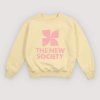 THE NEW SOCIETY Mikina TNS Logo - Soft Lemon