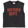 SISTERS DEPARTMENT Dámské tričko washed black - Sisters dept.