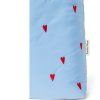 STUDIO NOOS Taška  mom bag Puffy - Light Blue Hearts