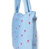 STUDIO NOOS Přebalovací taška Diaper Puffy - Light Blue Hearts