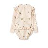 LIEWOOD Kojenecké plavky Sille - Peach / Sea shell