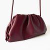 FREYA ESTEPHAN Kožená kabelka medium - Deep Burgundy