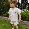 KONGES SLOJD T-shirt and shorts set FAMO - STRIPE BLUIE