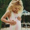 KONGES SLOJD Dívčí plavky POMIA - CANDY ROSE STRIPE