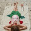 KONGES SLOJD Dívčí plavky POMIA - CANDY ROSE STRIPE