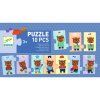 DJECO Puzzle Medvídek se obléká - 10pc