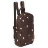 STUDIO NOOS Mini batoh Puffy - Brown Hearts