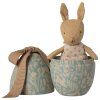 MAILEG Velikonoční kovové vajíčko se zajíčkem Small - Dusty blue S26