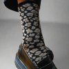 KLUE Třpytivé ponožky Lyocell Leopard Black 36 - 40