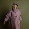 VIVI MARI Kabát do deště solid ash plum