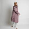 VIVI MARI Kabát do deště solid ash plum
