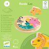 DJECO Dřevěné vkládací puzzle Rondo Leo
