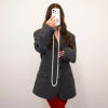 LE STUDIO Korálkový popruh na telefon dlouhý - New White