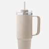 AYA&IDA Termo hrnek s brčkem 885 ml - Cream Beige
