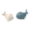 LIEWOOD Silikonová zvířátka Duncan Arctic -  Whale blue / Sandy