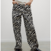 THE NEW SOCIETY Dámské kalhoty TNS Denim - Zebra Print