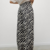 THE NEW SOCIETY Dámské kalhoty TNS Denim - Zebra Print