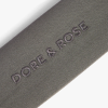 DORE & ROSE Hedvábná čelenka - Charcoal