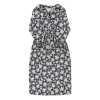SISTERS DEPARTMENT Dámské šaty black - floral jacquard