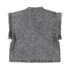 SISTERS DEPARTMENT Dámská vesta black denim - animal