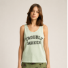 SISTERS DEPARTMENT Dámský top mint green - trouble maker