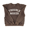 SISTERS DEPARTMENT Mikina brown - trouble maker