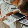 Dopřejte svému dítěti neomezený zážitek z kreslení s KIDYDRAW-MINI, kreslicí knihou s LCD obrazovkou s 30 přenositelnými ilustracemi a 5 jedinečnými motivy. Ideální pro stimulaci kreativity a samostatného učení, snadno se vejde do každé tašky, takže můžete tvořit kdekoli a kdykoli. Praktický elastický pásek drží celý zavřený jako skutečný sešit a zabraňuje sklouznutí kartonu.  5 verzí: zvířata, dinosauři, z pohádky do pohádky, oceány a piráti, cestování 30 přenosných ilustrací podle tématu displej 8,2″ z tekutých krystalů (LCD) možnost zamknutí pro uložení aktuálního výkresu lehký a kompaktní tlačítko pro vymazání baterie CR2025 (součástí balení) CE certifikováno Sada obsahuje pero, 30 ilustrací, uživatelskou příručku.