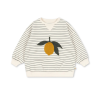 KONGES SLOJD Mikina AMIO SWEAT - OCS CILANTRO STRIPE