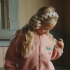 KONGES SLOJD Fleecové klapky na uši JODY TEDDY - DOT LUMIERE