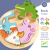 2026DJECO Dřevěné vkládací puzzle Rondo Croco
