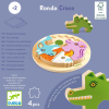 DJECO Dřevěné vkládací puzzle Rondo Croco