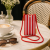 THE STICKY SIS CLUB Pouzdro na mobil stripes - cerise + ballet