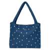 STUDIO NOOS Taška mom bag Denim Dark Blue White Hearts (6)
