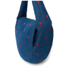 STUDIO NOOS Taška Cross Body Denim Dark Blue Red Hearts (4)