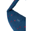 STUDIO NOOS Taška Cross Body Denim Dark Blue Red Hearts (2)
