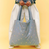 STUDIO NOOS Taška mom bag Denim Light Blue Hearts (5)